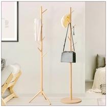 Floor clothes hat rack Nordic Wood i Gongns simple beech LOM MULTIFUNCTION OFFICE BAG Bag Cashier clothes hanger Home