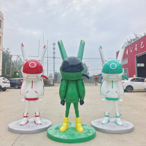 Net Red Robbi Moon Light Rabbit Interstellar Bear Swing Piece Bar Tide Card Paparazzi Mall Window Space Rabbit Light Extravagant Decoration