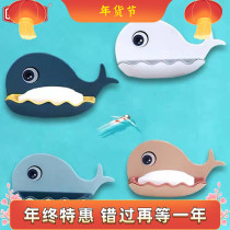 Soap box soap box non-perforated wall-mounted household rack suction cup toilet dormitory drain soap rack