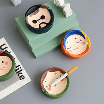 Ashtrays Cartoon Style Personality Trend Crystal Glass Nordic Upscale Swing home Living room Nordic wind portable