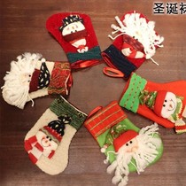 Christmas Decorations Items Christmas Socks Small Gift Bags Christmas Tree Pendants Kindergarten Gift Children Candy Bags