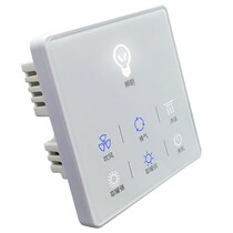 Yuba smart touch switch five-open panel toilet bathroom air heating universal waterproof breathing light luminous navigation