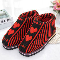 Factory direct handmade wool shoes children's home winter warm shoes adult finished bag with thickened cotton slippers