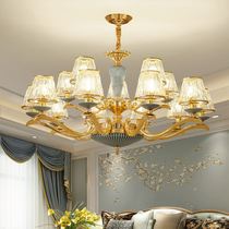 Eurostyle light extravagant chandelier living-room lamp modern minimalist bedroom light lavish atmosphere restaurant lamp French style crystal chandelier