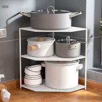 2022 Upper New Kitchen Stratix Shelve Shelf Table-top Corner Triangle Seasoning Rack Cabinet Inside Pan Shelf Corner Heat