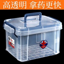 Medicine box household medical large multifunctional medical emergency storage box first aid box household medicine storage box