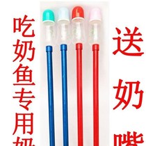 Eating Milk Fish Milk Bottle Feeding Bottle Feeding Milk Fish Milk Bottle Ornamental Fish Milk Bottle Scenic Spot Fish Milk Bottle Feeding Fishes to eat