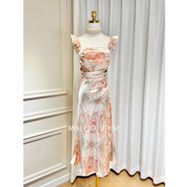 French romantic temperament small fashion suspender skirt formal occasion first love dress texture high-end female