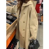 Carche coat coat female spring and autumn 2023 new coat small man medium - long British wind leisure day