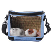 Hamster cage Dutch pig mole rat hedgehog guinea pig out to carry bags hand inclined cross-ventilation transparent parrot bird pack