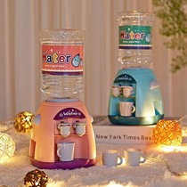 Net red mini water dispenser childrens water dispenser toy girl cartoon house mini mini simulation fun Press