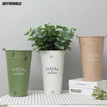 Nordic minimalist flowers Bucket Flower Shop Dried Flower Flower Arrangement Adornment Tinder Flower flower Flower Flower room Living room Home Decorative Floral Pendulum