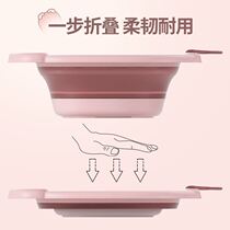3 cartoon washbasins for children can be hung and folded new newborn baby supplies face washing fart home dormitory