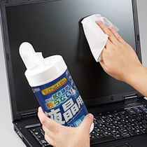 Japan sanwa screen cleaning wet wipes mobile phone tablet laptop LCD TV display wiping cloth