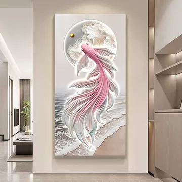 锦鲤3D浮雕玄关画-锦鲤3D浮雕玄关画促销价格、锦鲤3D浮雕玄关画品牌- 淘宝