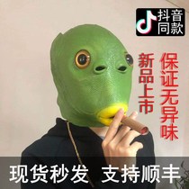 Manufacturer green head fish head set mask cute to blame funny sand sculpted green geek frogs green nemesis red