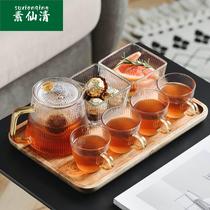 Japanese teapot tea tea set home glass teacup teacup tea cup tea Separate Health teapot tea pot