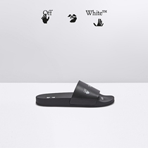 OFF-WHITE Mens black LOGO printed logo Arrow slippers