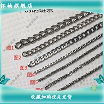 304 stainless steel chain size stainless steel iron chain strip listing chain keychain bag chain ornament necklace chain sub