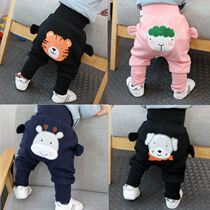 Baby pants Male Bao 2022 Spring and autumn new gush male and female baby thin suede large PP pants with high waist and outside wearing cute