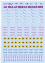 97032 Full-version Signature MIODO JAH DEAD FISH SOUP CANNERY Water Sticker