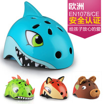 Summer Children Bike Helmet Boy 2 Year Old Cartoon Shark Unicorn Riding Skateboard Play Safety Hat