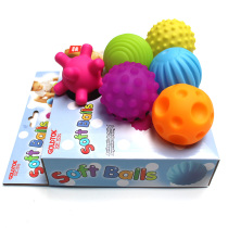 Baby senses tactile perception hand grabbing ball toy training ball baby massage soft rubber ball wave ball can be bitten