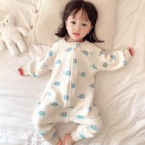 Baby Sleeping Bag Spring Autumn Pure Cotton Baby Sub legs Anti-kick quilt Divine Instrumental Child Sleepwear Winter Boy Girl All Season Universal