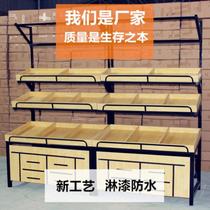 Convenience store supermarket vegetable and fruit shelf creative fruit and vegetable rack combination end display rack fruit display rack customization