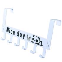 Free Punch Shelf White Door Back Style Hook Door Top Clothes Hanging Bathroom Clothing Rack Home Hanging Clothes Hook