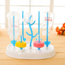 Baby bottle drain drying rack baby drying rack infant pacifier water cup rack dust-proof bracket