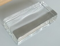 Customized background wall solid hot melt manufacturer brick crystal glass curtain wall glass brick transparent partition glass brick