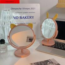 Net red in wind mirror female desktop home bedroom dorm room students portable dresser