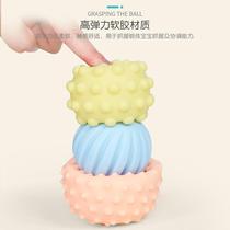Baby soft hand grasping the ball 0-6 practice-12 months grasping training treasure tactile perception glue cooking toys newborn baby press