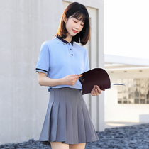 Summer suit worksuit custom kindergarten teacher garden teacher polo shirt two pieces of teacher professional clothes