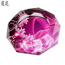 Ashtrays Home Creative Fashion Personality Trend Crystal Smoke Cylinder Eurostyle Living-room Home Net Red Ashtray Anti-Grey Fly