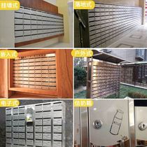 Customized community letter box stainless steel outdoor indoor letter box wall-mounted outdoor canopy smart villa milk box manufacturer