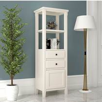 New American style rural leaky living room solid wood floor locker bathroom waterproof bathroom side cabinet side cabinet vertical cabinet