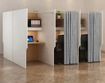 Self-Study Closed Learning Desk and Chair Immersive Separation Examination Training Single-Player Computer to Wall Narrow-Book Desk