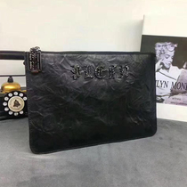 Gift Genuine Leather Long wallet Male Fashion Bull Leather Youth Zipper Hand Grab Bag of European and American Trend Handbags
