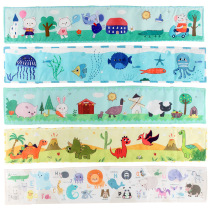 Baby color black and white double-sided guardrail bed surround multi-touch multi-functional early education cloth book baby toys 0-1 years old