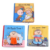 Babys early teaching of cloth book ripping up and down washable to nibble book training for baby bath toilet cloth book