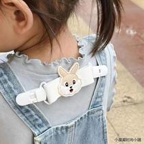 Baby suspenders rope fixed clip childrens cartoon suspender skirt school bag anti-slip childrens shoulder strap anti-drop artifact