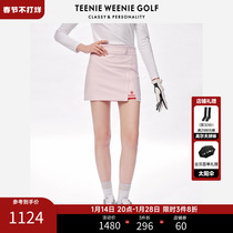 TeenieWeenieGolf Cubs Golf Womens Short Skirt Skirt High Waist Slim Package Hip Skirt Autumn and Winter