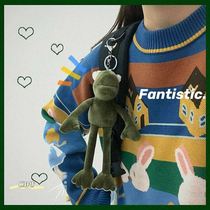 Frog Pendant Long Leg Shake with Ugly Cute Paparazzi Key Button Couple Ins Wind Cute Teen Woolen Suede Toy