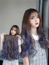 Chuckle wig woman : a slice of simulation without trace - changing color u - shaped to relapse large wave long curl hair