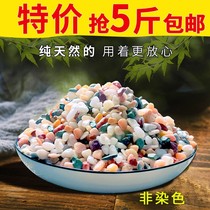 Colorful stone colored small stone cobblestone potted pebble multi-flesh paving stone gardening landscaping flower pot decoration