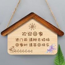 Welcome home Bedroom wall Entrance Door Decoration Room Decoration Items Doorway Pendant Door Card Listing