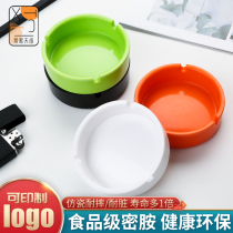 Meamine Cylinder Resin Inn-fan Color Anti-Wrest Hotel Household Living Room Hotel dedicated bar circular plastic