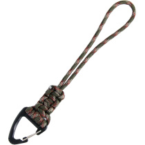 Hand-woven triangle hanging buckle umbrella rope bracelet creative key chain lanyard wrist rope outdoor anti-lost flashlight rope
